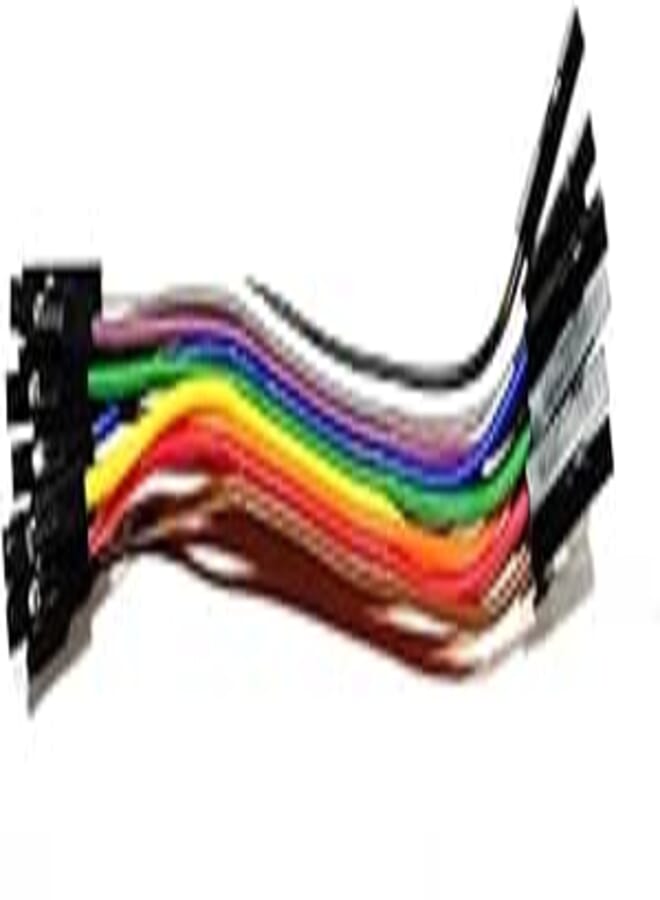 Generic 10Pcs Jumper Wire (Red, Black, Green, Blue, Yellow, Brown, Gray, White) 1 Pin 10cm